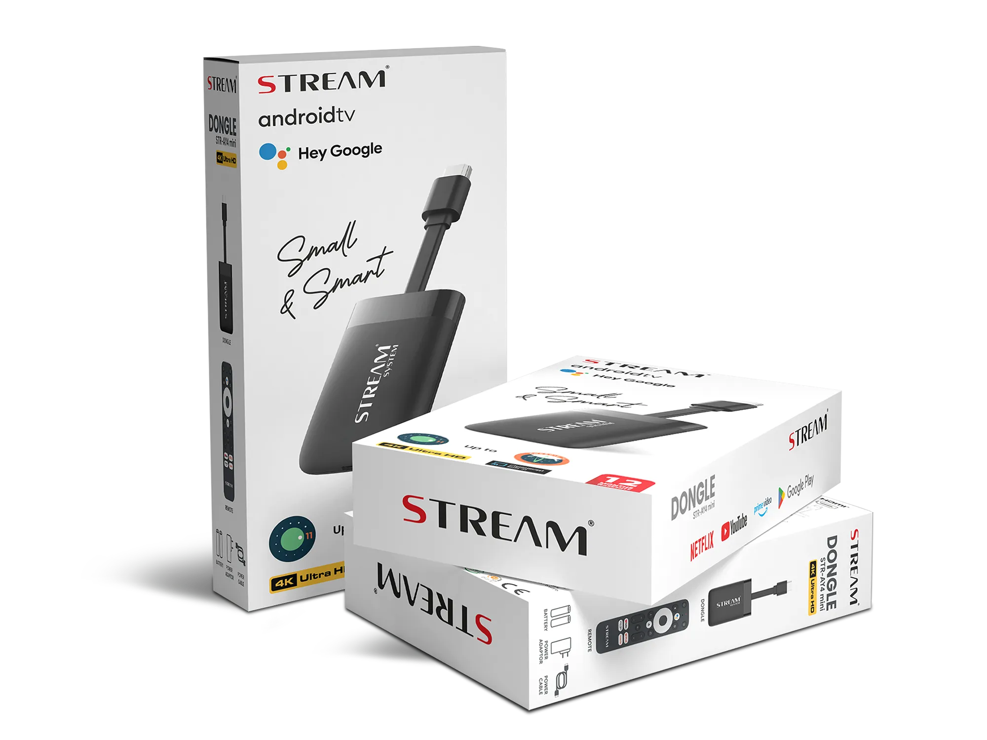 Packaging du Dongle Android TV de STREAM